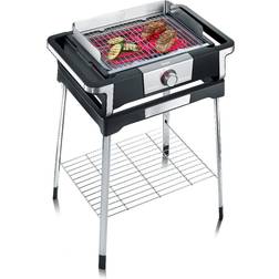 Severin 8117 Elettrico Griglia 2 Zone Grill Nero Argento