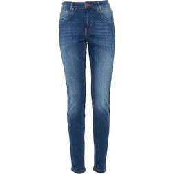 PULZ Jeans Carmen Highwaist Skinny Jeans - Medium Blue Denim