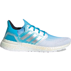 Adidas UltraBOOST 20 M - Cloud White/Silver Metallic/Signal Cyan