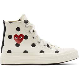 Comme des Garçons X Converse Polka Dot Heart Chuck 70 High W - White