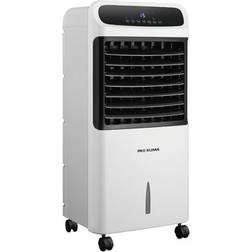 Proklima PR Klima Climatizador evaporativo 18L (Blanco/Negro, Altura: 81 cm, 80 W, Ruedas para transporte) Garantía BAUHAUS 5 años para equipos eléctricos.