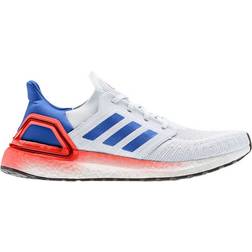 adidas UltraBOOST 20 M - Crystal White/Glow Blue/Solar Red