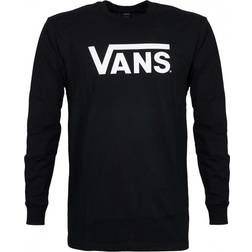 Vans Classic Manga Larga Negro Blanco - Black