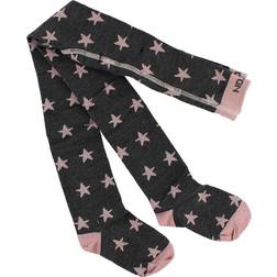 Melton Tights Wool/Cotton - Old Rose Stars