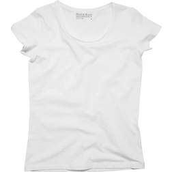 Bread & Boxers Crew Neck White Female