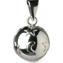 Babylonia Bola Star/Moon Pendant - Silver