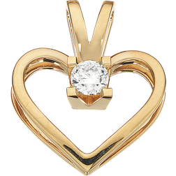 Scrouples Kleopatra Heart Pendant (0.20ct) - Gold/Transaprent