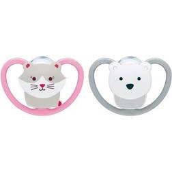 Nuk Space Napp 6-18m 2-pack