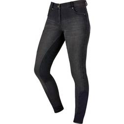 Dublin Shona Full Suede Seat Denim Print Silicone Full Seat Breeches Women