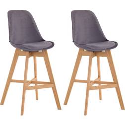 CLP Cannes Velvet 2-pack Tabouret de bar 112cm 2pcs