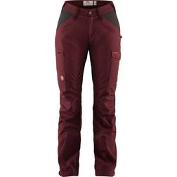 Fjällräven Kaipak Trousers Curved W - Dark Garnet/Dark Grey