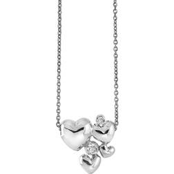 Rabinovich Heart Alliance Necklace - Silver/White