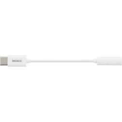 Deltaco 3.5mm-USB C M-F 0.9m