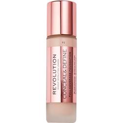 Revolution Beauty Makeup Conceal & Define Foundation F2