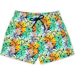 Vilebrequin Moorise Stretch Jungle Swim Shorts - Midnight Blue/Blue