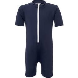 Petit Crabe Noe Sunsuit S/S - Crab Blue (12-BL-CR)