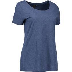 ID Core O-neck Ladies Tee - Blue Melange