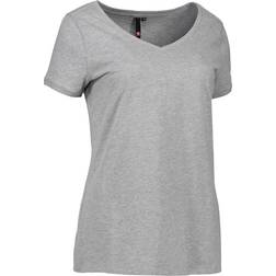 ID Core V-neck Tee Ladies - Grey Melange