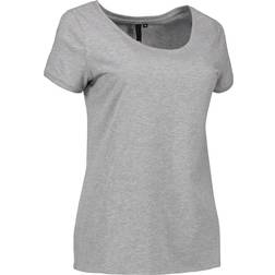 ID Core O-neck Ladies Tee - Grey Melange