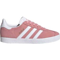 Adidas Junior Gazelle - Glow Pink/Cloud White/Gold Metallic