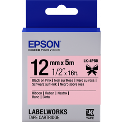 Epson LabelWorks Black on Pink