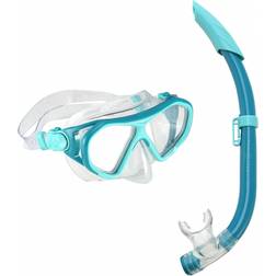 Aqualung Set Snorkeling Urchin Verde Blu Bambino Blu/Verde