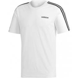 adidas Essentials 3-Stripes T-Shirt - White/Black