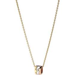 Georg Jensen Fusion Pendant Necklace - Gold/White/Rose Gold