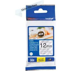 Brother P-Touch Labelling Tape Black on Clear