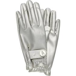 Garden Glory GANTS DE JARDINAGE GARDENING GLOVE in Metallic Silver.