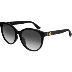 Gucci GG0636SK-001 Donna Rotonda Nero