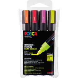 Uni Posca PC-5M Medium Bullet Neon 4-pack