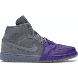 Nike Air Jordan 1 Mid SE W - Cool Gray/Field Purple