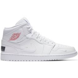 Nike Air Jordan 1 Mid Euro Tour M - White/Gym Red