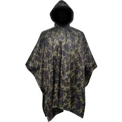 vidaXL Poncho Imperméable Militaire Avec Capuchon Pour Camping/Randonnée Camouflage