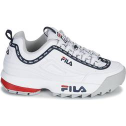 Fila Disruptor Logo Low W - White/Fila Navy/Fila Red