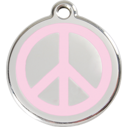 Red Dingo Enamel Tag Peace Medium