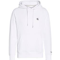 Calvin Klein Cotton Blend Fleece Hoodie - Bright White