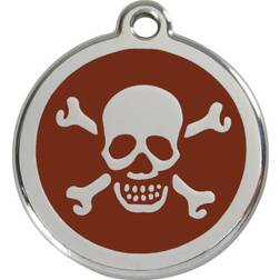 Red Dingo Enamel Skull & Bones Large