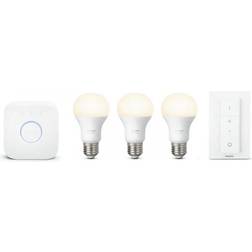 Philips Hue Kit de inicio E27 3 bombillas E27 luz blanca cálida