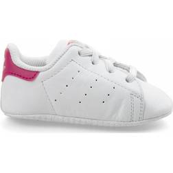 adidas Infant Stan Smith Crib - Ftwr White/Ftwr White/Bold Pink