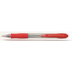 Pilot Super Grip Red Rollerball Pen Set of 12 Pieces