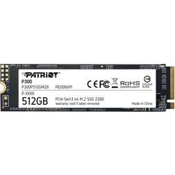 Patriot Memory P300 512 Go SSD M.2 2280 NVMe PCIe 3.0