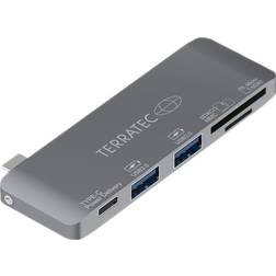 Terratec 283005 base para portátil y replicador de puertos USB 3.2 Gen 1 (3.1 Gen 1) Type-C Gris