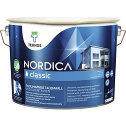 Teknos Nordica Classic Träfasadsfärg Maroon 9L