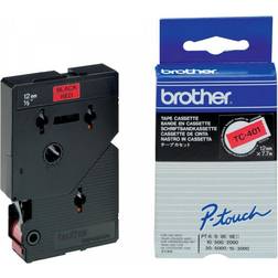 Brother P-Touch Labelling Tape Black on Red