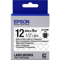 Epson LabelWorks Black on Clear