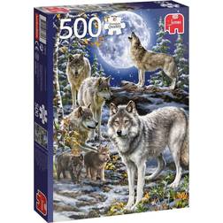 Jumbo Wolf Pack in Winter 500 Pieces