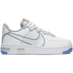 Nike Air Force 1 Low React SU GS - White/Light Smoke Grey