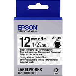 Epson LabelWorks Black on Clear